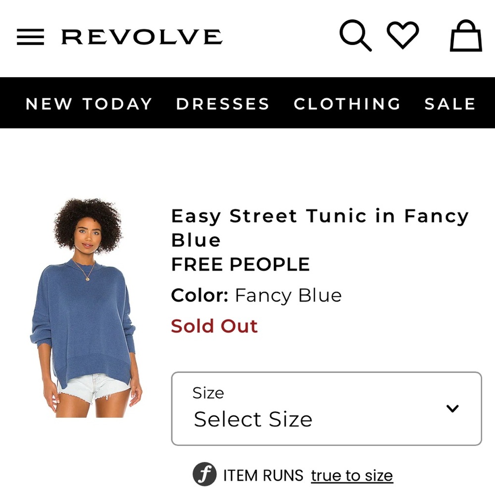 Free People Easy Street Oversized Sweater XS Fancy Blue Periwinkle Slouchy Cozy - Picture 12 of 12
